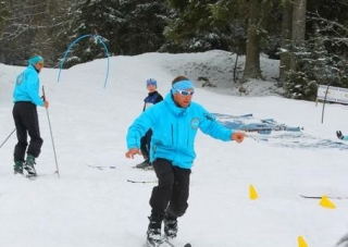  fondo de instructor de esquí 